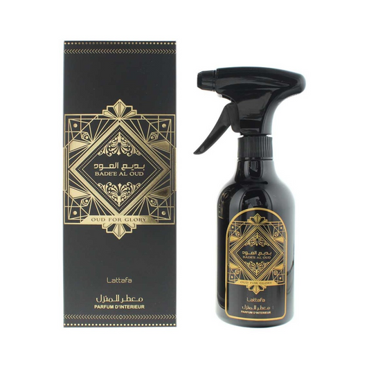 Ambientador Árabe BADE'E AL OUD FOR GLORY de Lattafa – Spray 450 ml